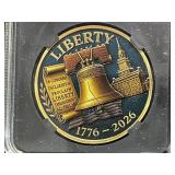 Independence Day July 4th Commem. Coin CASED