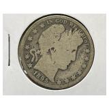 1895 Barber Silver Half Dollar