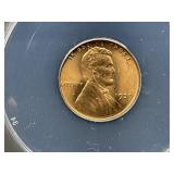 1939-P Lincoln Cent MS 64 Cased & Graded