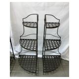 Metal Corner Shelves