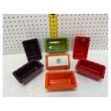 6 Mini Ceramic Loaf Pans