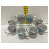 8 Gallery Floral Ceramic Mugs
