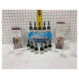 Champagne-Themed Bubbles and Mini Glass Set