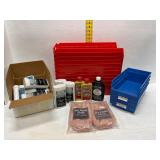 Cleaning Supplies and Storage Bins