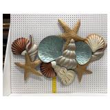 Metal Coastal Wall Sculpture, 78 x 33 in.