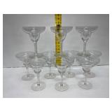 10 Clear Margarita Glasses