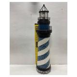 32-Inch Solar Lighthouse Decor