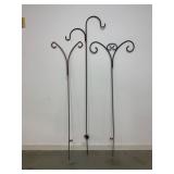 Three Iron Garden Hooks