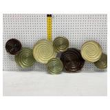 Metal Wall Art with Spiral Design