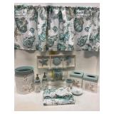 Coastal-Themed Bath Accessory Set