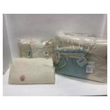 Queen Comforter Set with Seashell Motif