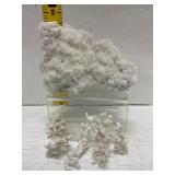 White Crystalline Mineral Specimen