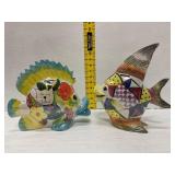Hand-Painted Fish Coin Banks