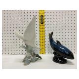 Lladrï¿½ Dove Figurine and Blue Mountain Pottery Dol