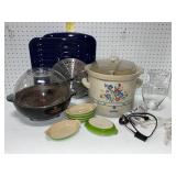 Kitchenware Lot with Crock-Pot, Le Creuset