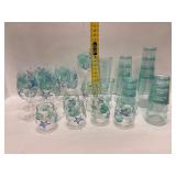 Acrylic Glasses with Coastal Motif