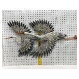 Metal Wall Sculpture of Flying Heron