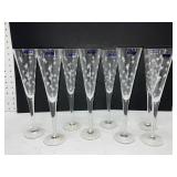 8 Mini Shamrock Flutes by Waterford