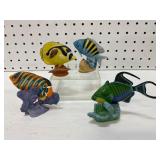 Four The Jeweled Ocean Ceramic Fish