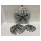 Three-Piece Sand Dollar Wall Art Set