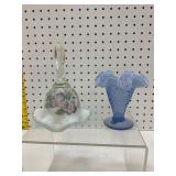 Fenton Vase and Floral Bell