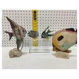 Wooden Hand Painted Tropical Fish Set