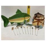 18-Inch Trout Serving Dish with Accessories