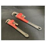 2 Pittsburgh Heavy Duty  Steel Pipe Wrencd