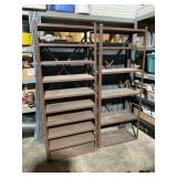 Brown Metal Shelving Units