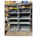 Gray Metal Shelving Units