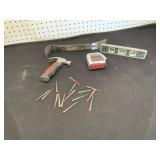 Hand Tools Set with Level and Nails