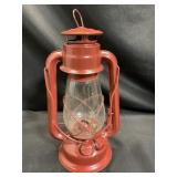 VTG Red Kerosene Lantern -12 ï¿½ Tall