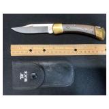 Buck 110 Folding Hunter Knife with Sheath