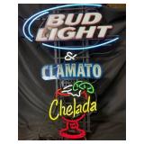 Bud Light & Clamato Chelsea neon sign
