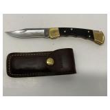 Buck 110 Folding Knives with sheath