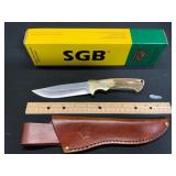 Puma SGB Halfmoon Stag Knife with Sheath