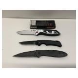 Three Folding Knives