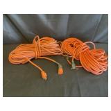 2 Used Long Extension Cords