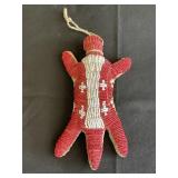 Native American Beaded Leather Fettish