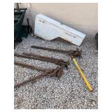 Farm Jacks and Metal Toolbox