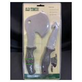 Old Timer Safe-T-Grip Knife Set
