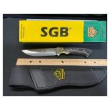 SGB Halfmoon Micarta German Steel Knife