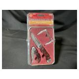 Winchester 3 Wood-Handled Knives in Tin