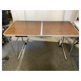 Folding Table With Wood Laminate Top