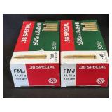 2 NEW Lellier & Bellot .38 Special 158gr Ammo