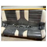 Two-Tone Vinyl Bench Seat with Belts