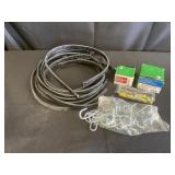 (10) 31in Black Tarp Straps Plus Hex Nuts & Bolts