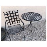 Iron Patio Chair and Table Set