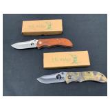 Elk Ridge Folding Pocket Knives, Set of 2