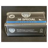 NEW Box MFS .38 Special Ammunition 50 Cartridges